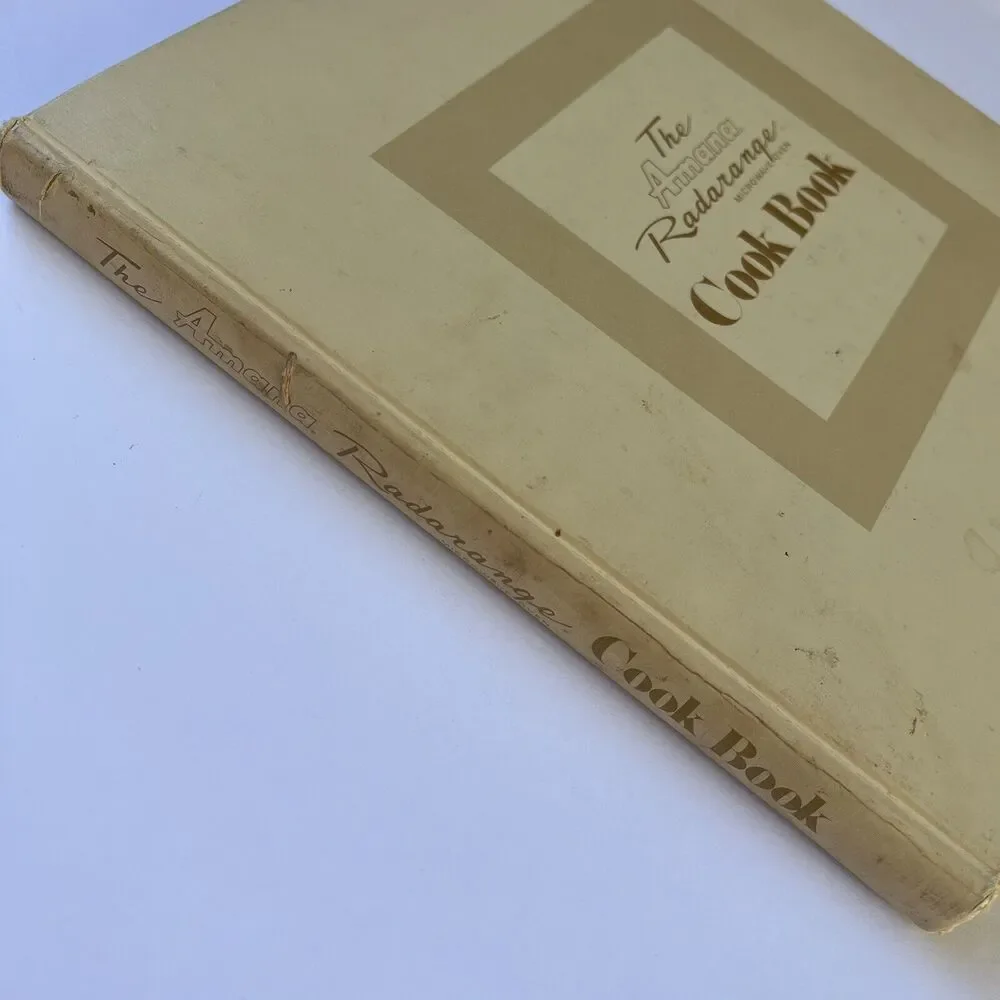 Vintage Amana Radarange Microwave Oven Cook Book 1975 First Edition Hardcover